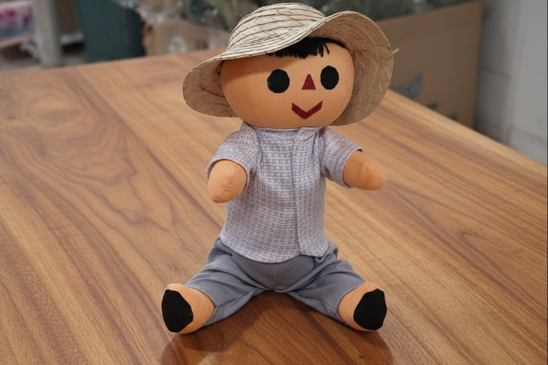 Muñeco de Trapo Artesanal Mexicano Panchito (20cm)