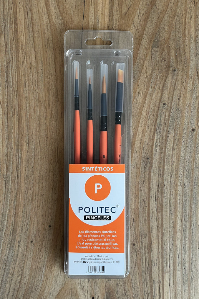 PAQUETE DE PINCELES POLITEC