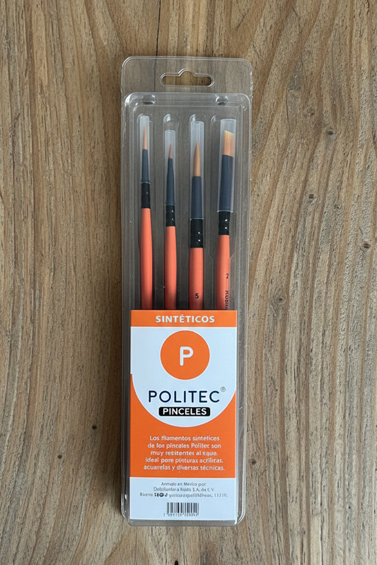PAQUETE DE PINCELES POLITEC