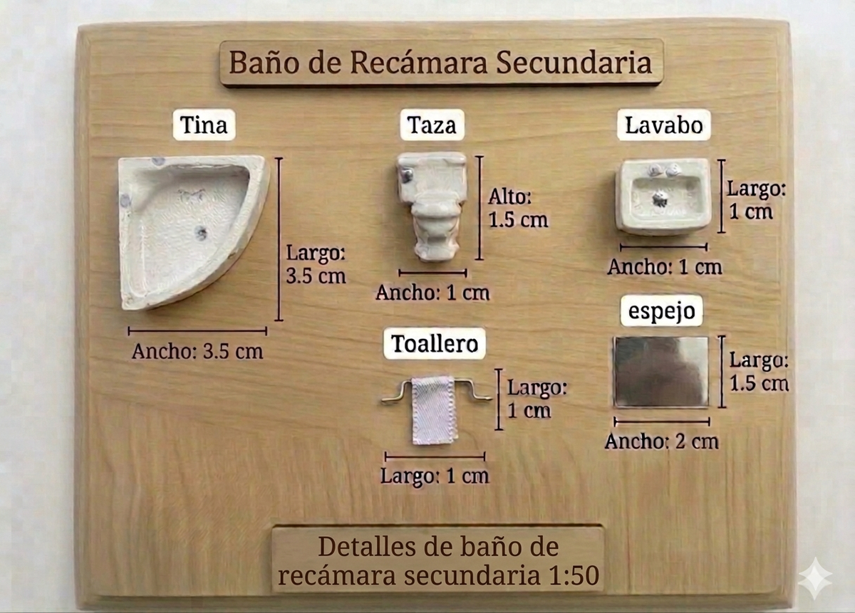 Kit Muebles Maqueta 1:50 Casa Avanzada +80 Pzs