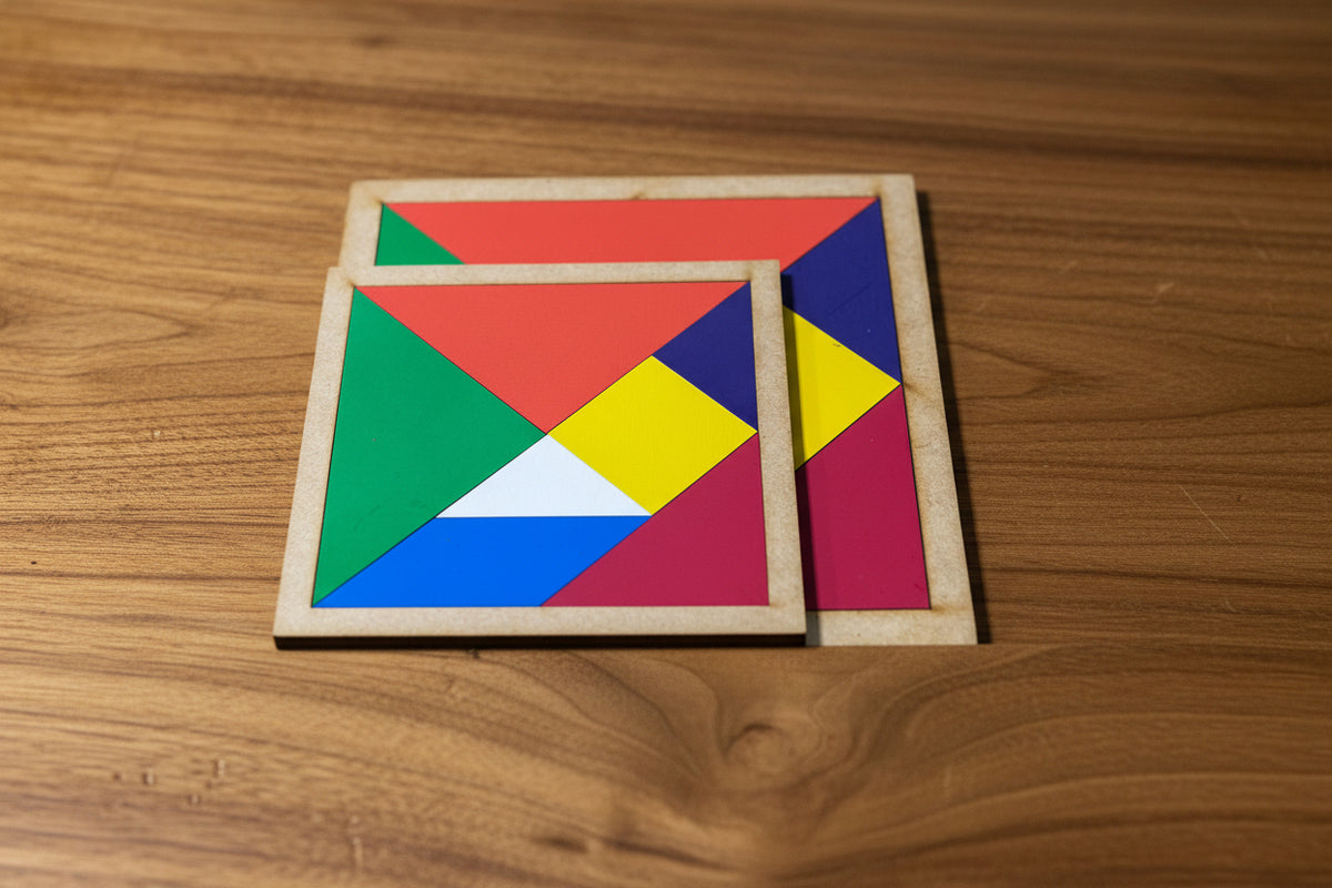 TAMGRAM DE MADERA / Grande y chico