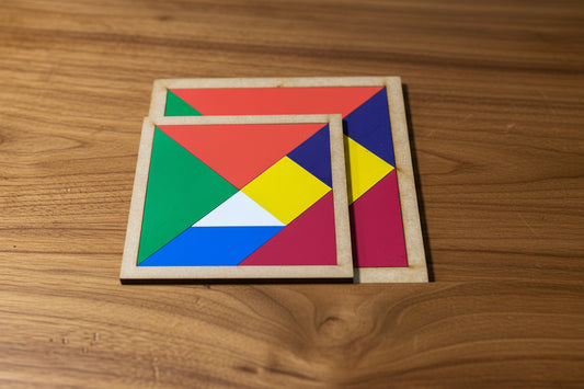 TAMGRAM DE MADERA / Grande y chico
