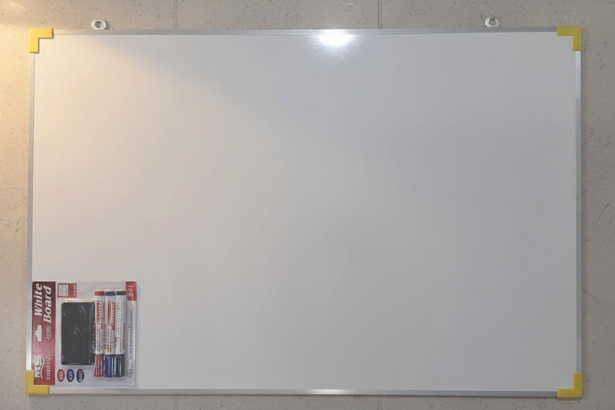 Pizarrón Blanco con Plumones 60cmX90cm