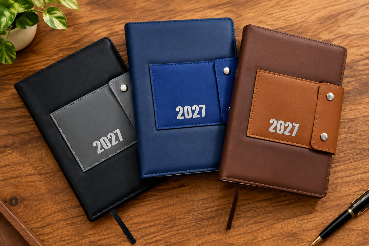 Agendas Ejecutivas 2027 (Mod1) 3 colores (Mayoreo 6 piezas)