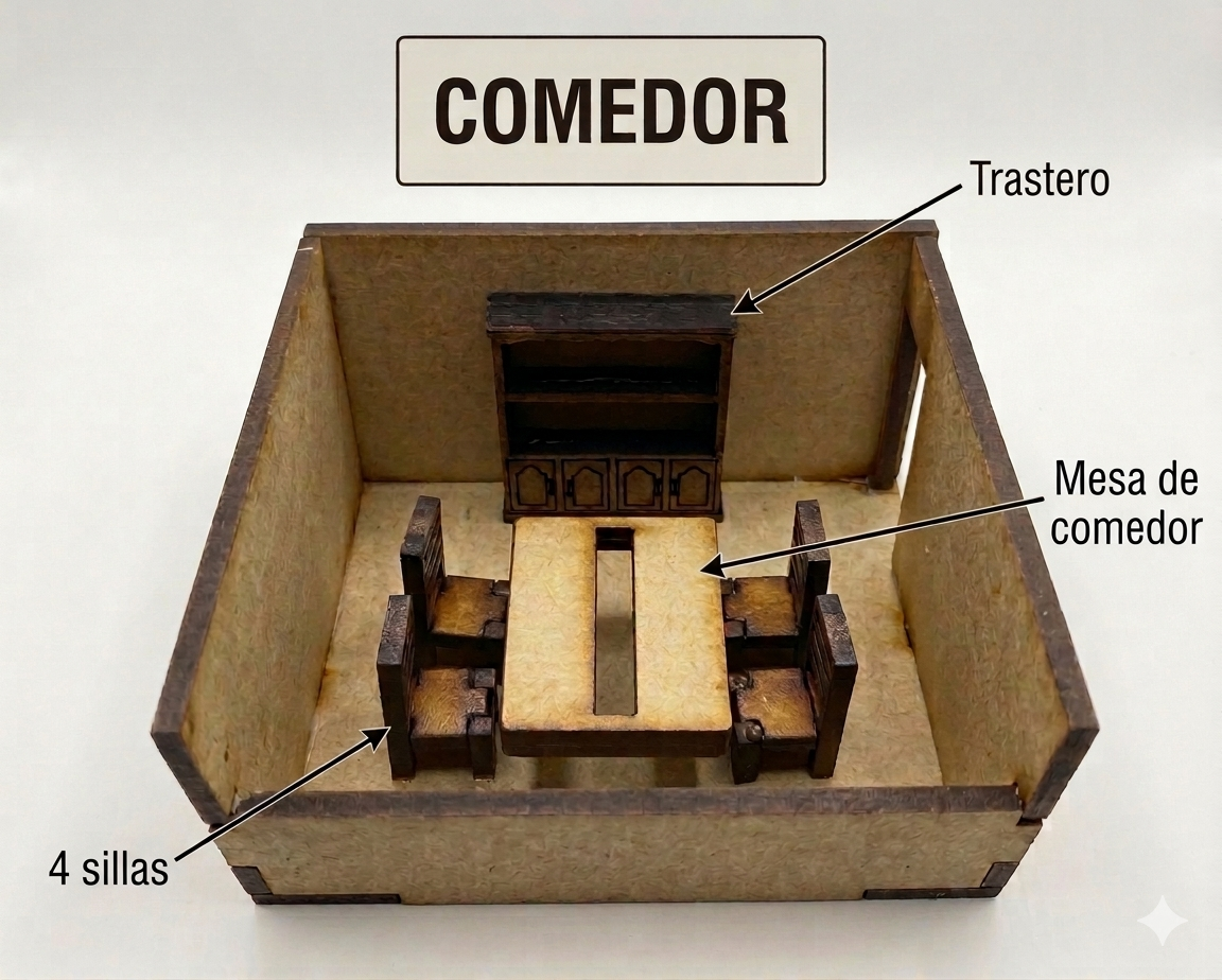Kit Muebles Maqueta 1:50 Casa Básica +40 Pzs