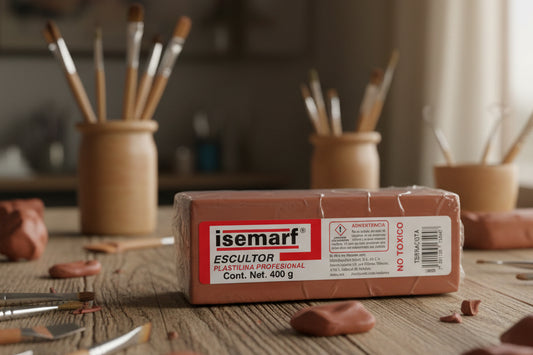 PLASTILINA PARA ESCULTOR 400g TERRACOTA