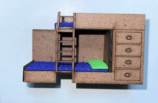 LITERA CON ESCALERAS 1.25 MADERA
