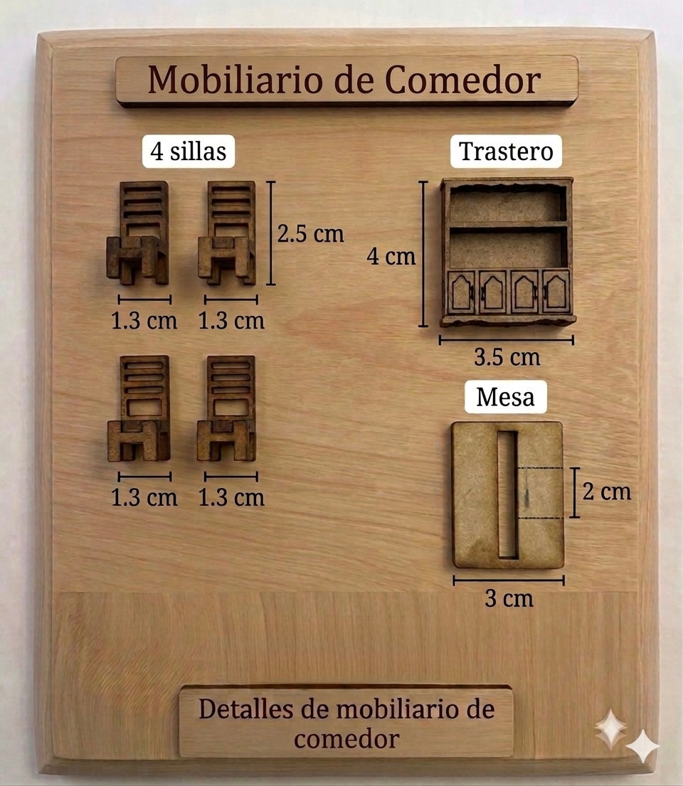Kit Muebles Maqueta 1:50 Casa Básica +40 Pzs