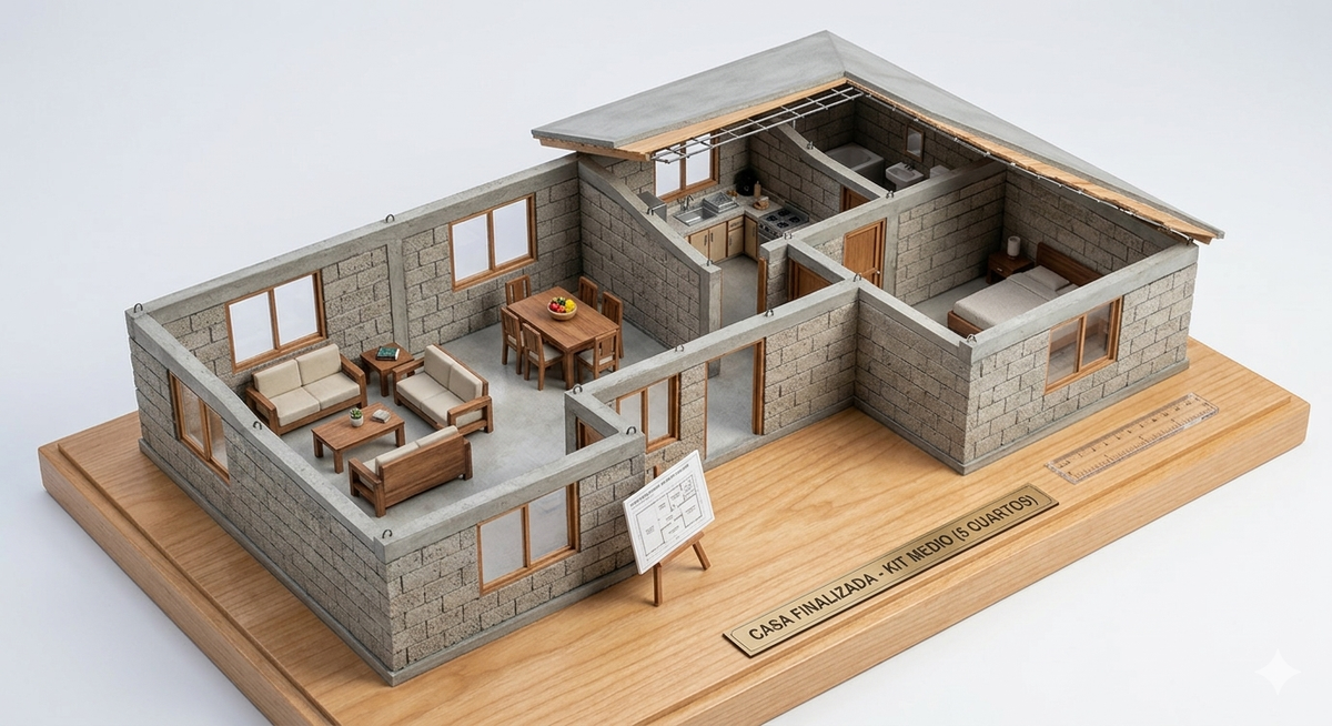 Materiales Maqueta Escala 1:20 Paquete 5 Cuartos