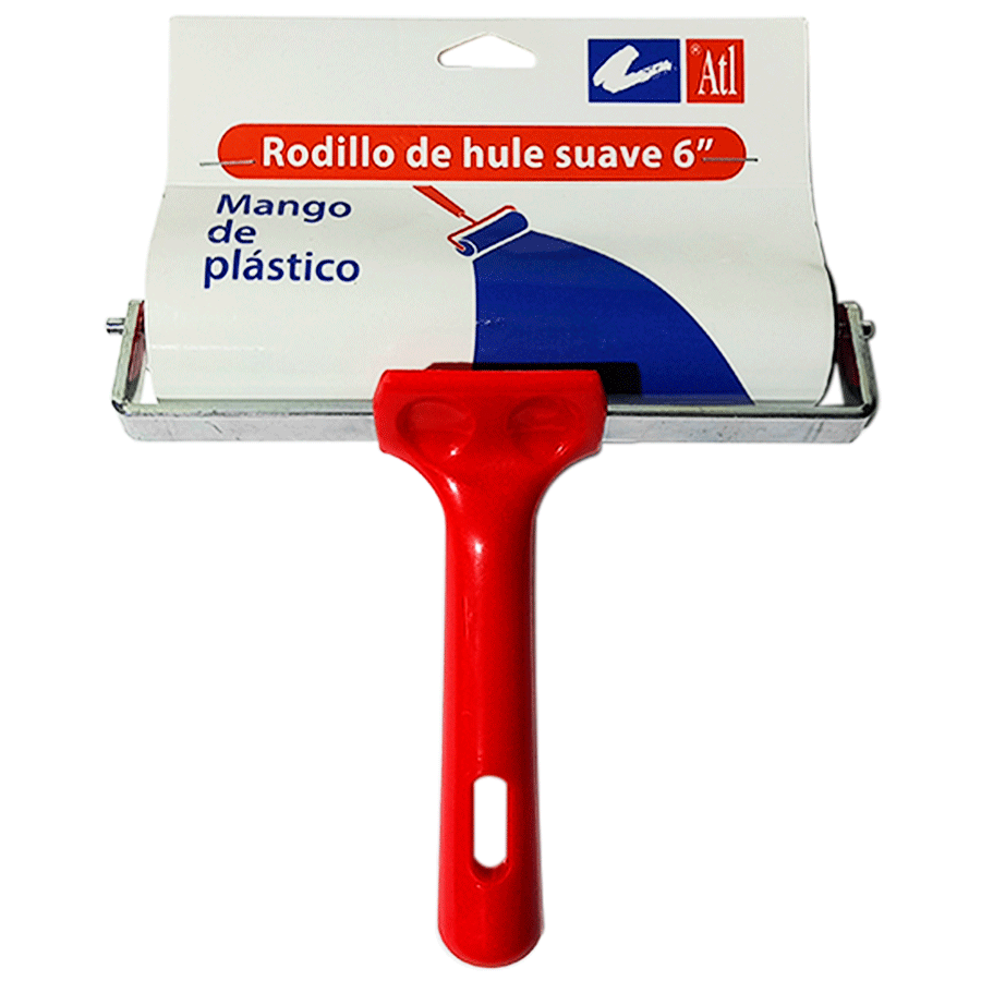 RODILLO DE HULE SUAVE ATL 6"