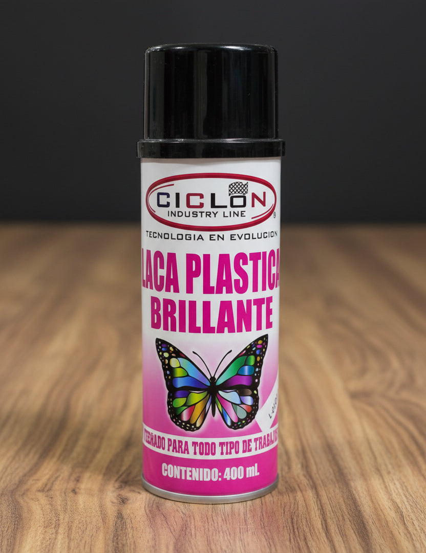 LACA PLASTICA BRILLANTE 400ml CICLON