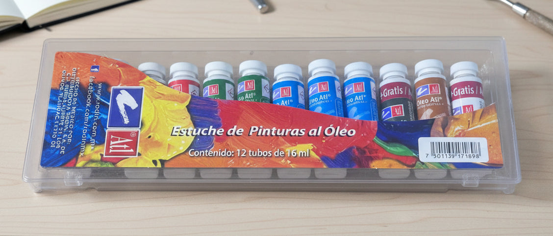 ESTUCHE DE OLEOS ATL 12pz