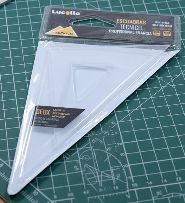 Escuadras Profesionales de Acrílico Lucello 12cm
