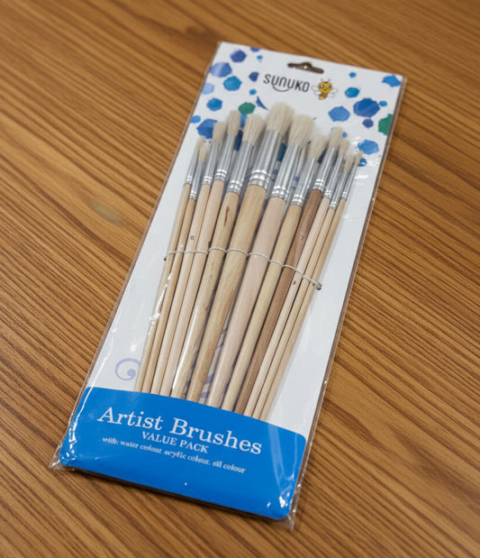 PAQUETE DE PINCLES REDONDOS ARTIST BRUSHES