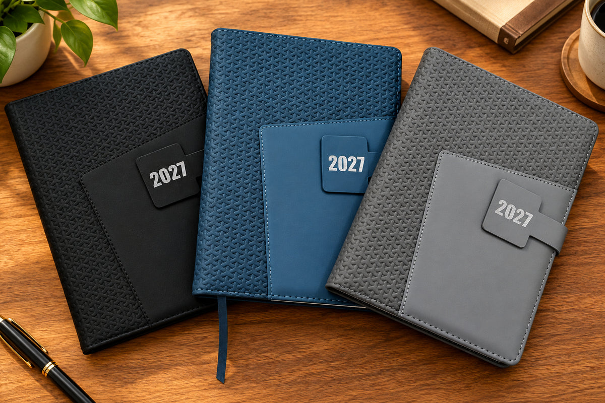 Agenda Ejecutiva Diaria 2027 (Caja con 40 piezas) 3 modelos