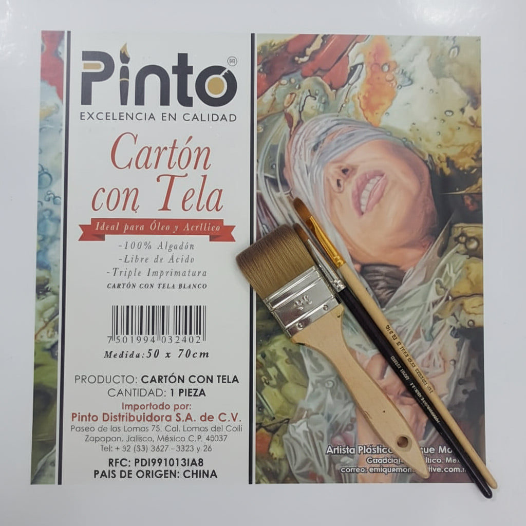 Carton con Tela Pinto 50cmX70cm