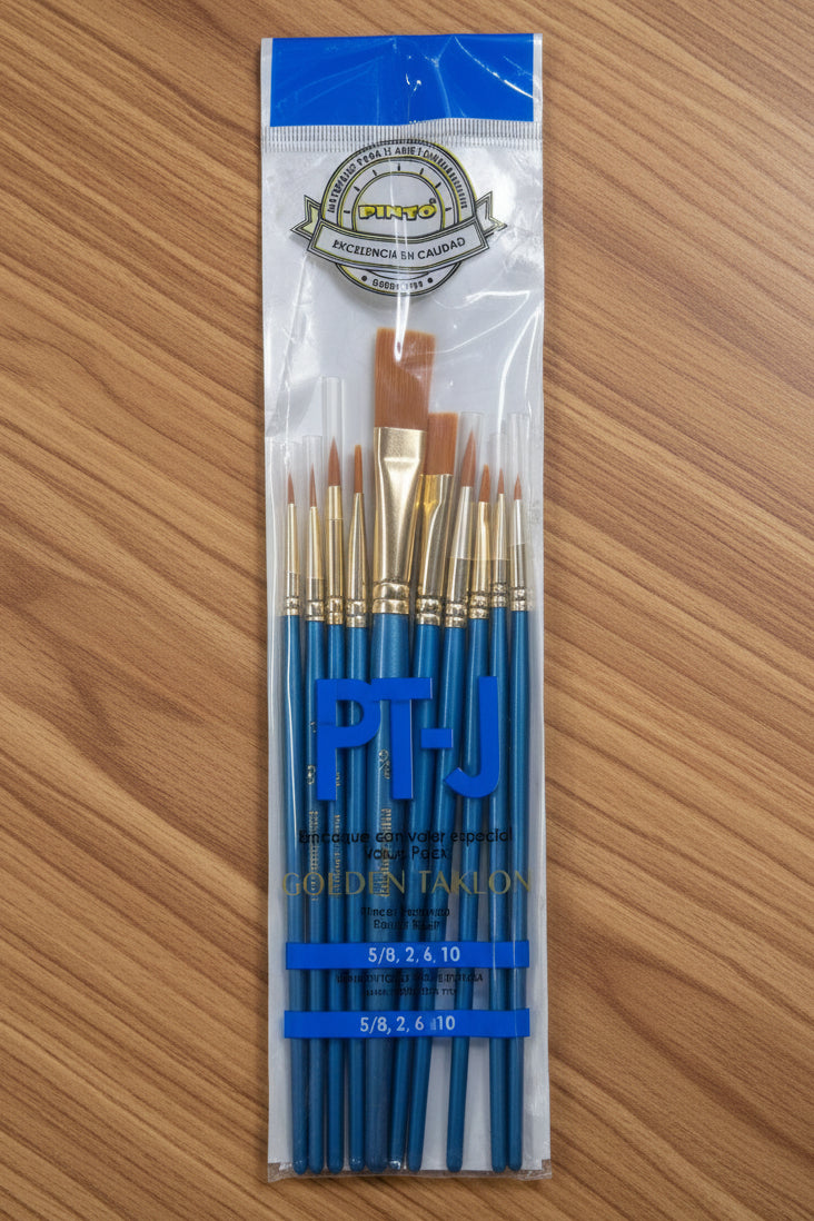 SET DE PINCELES PINTO GOLDEN TAKLON