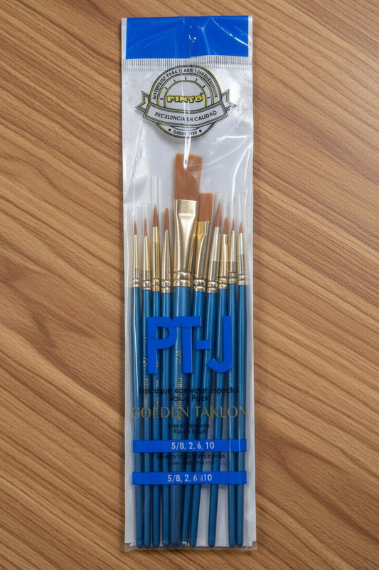 SET DE PINCELES PINTO GOLDEN TAKLON