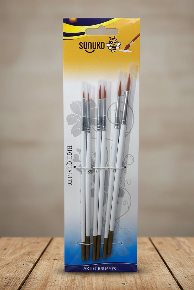 PAQUETE DE PINCELES DELINEADORES SUNUKO