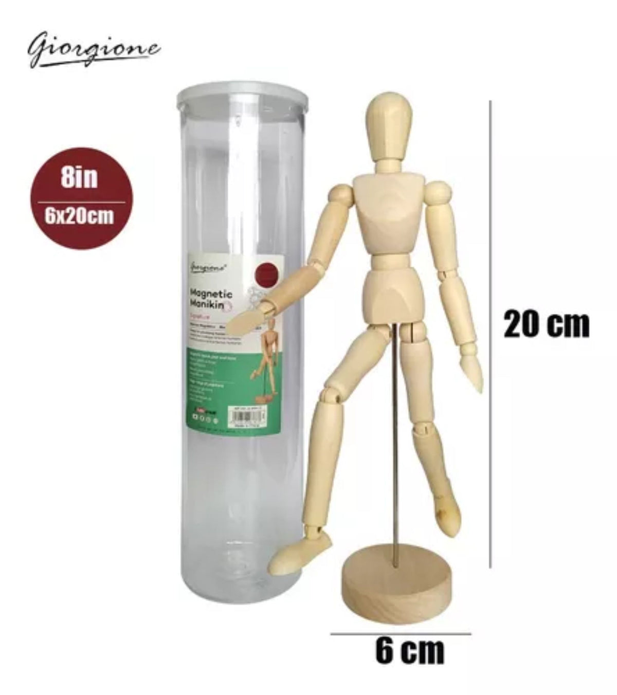 MANIQUI GIORGIONE DE MADERA 20CM