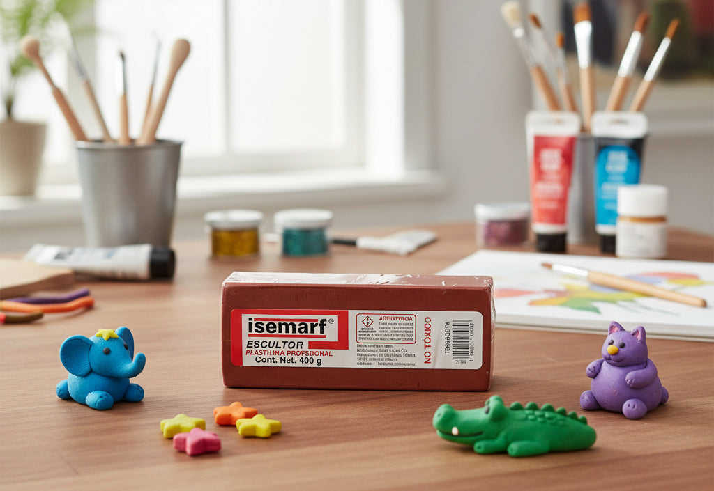 ISERMAF PLASTILINA ESCULTOR TERRACOTA 400GR
