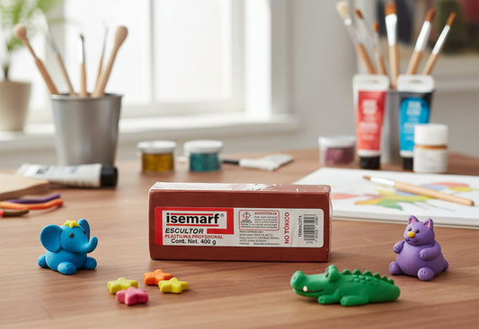 ISERMAF PLASTILINA ESCULTOR TERRACOTA 400GR
